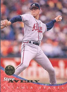 Steve Avery Signed 1993 Leaf Baseball Card - Atlanta Braves