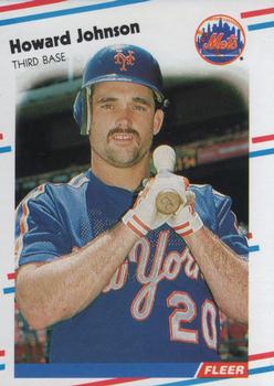 #138 Howard Johnson - New York Mets - 1988 Fleer Baseball