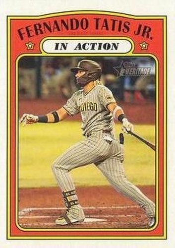 #138 Fernando Tatis Jr. - San Diego Padres - 2021 Topps Heritage Baseball