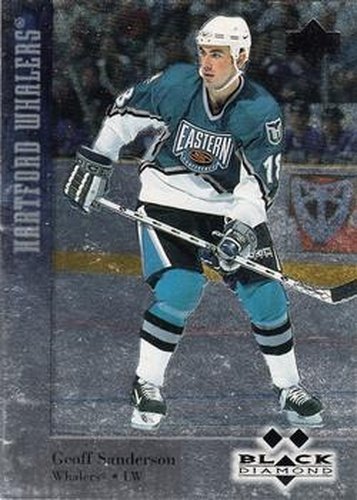#138 Geoff Sanderson - Hartford Whalers - 1996-97 Upper Deck Black Diamond Hockey