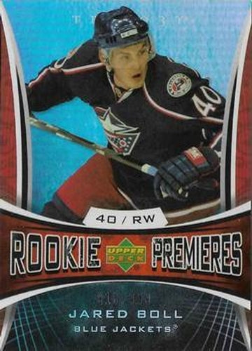 #138 Jared Boll - Columbus Blue Jackets - 2007-08 Upper Deck Trilogy Hockey