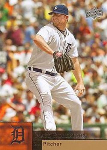 #138 Nate Robertson - Detroit Tigers - 2009 Upper Deck Baseball