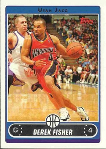 #138 Derek Fisher - Utah Jazz - 2006-07 Topps Basketball