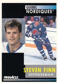 #138 Steven Finn - Quebec Nordiques - 1991-92 Pinnacle Hockey