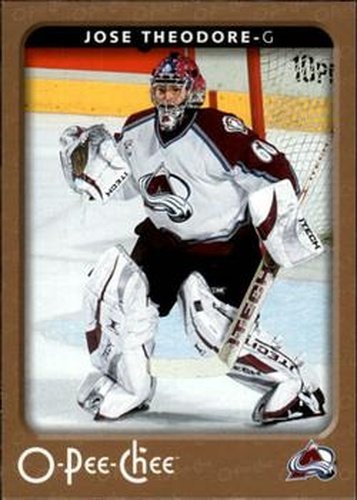 #138 Jose Theodore - Colorado Avalanche - 2006-07 O-Pee-Chee Hockey