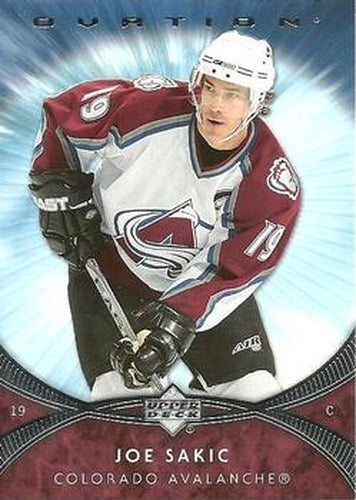 #139 Joe Sakic - Joe Sakic - 2007-08 Upper Deck Ovation Hockey