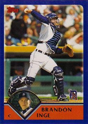 #139 Brandon Inge - Detroit Tigers - 2003 Topps Baseball