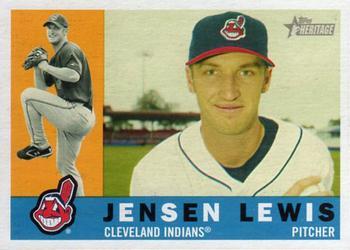 #139 Jensen Lewis - Cleveland Indians - 2009 Topps Heritage Baseball
