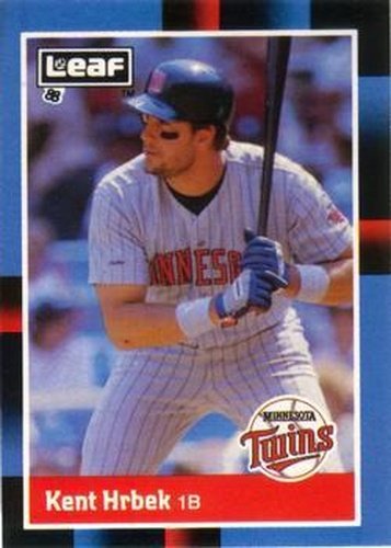 #139 Kent Hrbek - Minnesota Twins - 1988 Leaf Baseball