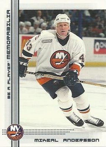 #139 Mikael Andersson - New York Islanders - 2000-01 Be a Player Memorabilia Hockey