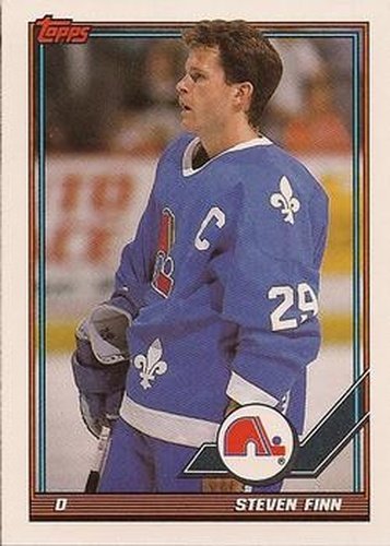 #139 Steven Finn - Quebec Nordiques - 1991-92 Topps Hockey
