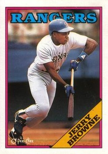 #139 Jerry Browne - Texas Rangers - 1988 O-Pee-Chee Baseball