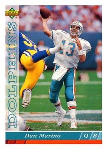 #139 Dan Marino - Miami Dolphins - 1993 Upper Deck Football