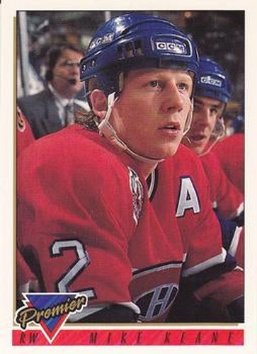 #139 Mike Keane - Montreal Canadiens - 1993-94 Topps Premier Hockey
