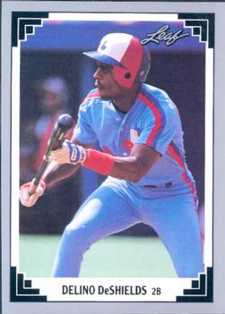 #139 Delino DeShields - Montreal Expos - 1991 Leaf Baseball