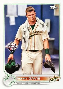#PD-139b Henry Davis - Greensboro Grasshoppers - 2022 Topps Pro Debut Baseball