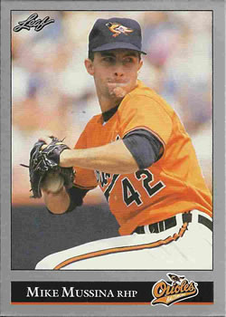 #13 Mike Mussina - Baltimore Orioles - 1992 Leaf Baseball