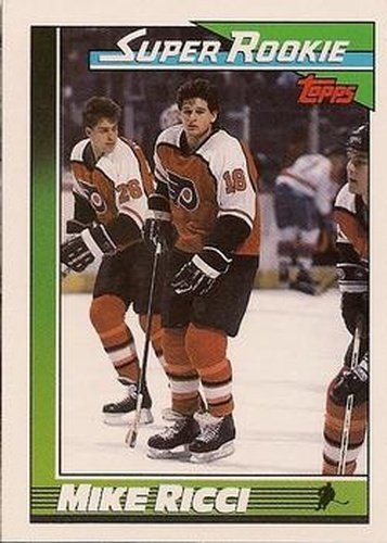 #13 Mike Ricci - Philadelphia Flyers - 1991-92 Topps Hockey