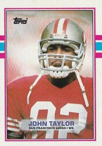 #13 John Taylor - San Francisco 49ers - 1989 Topps Football