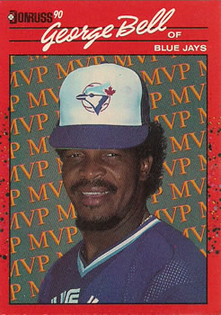 #BC-13 George Bell - Toronto Blue Jays - 1990 Donruss Baseball - Bonus MVP's