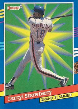 #13 Darryl Strawberry - New York Mets - 1991 Donruss Baseball - Grand Slammers