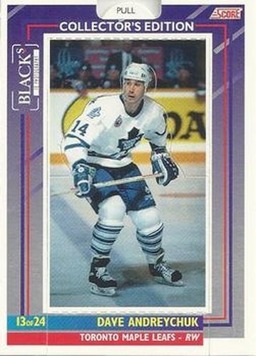 #13 Dave Andreychuk - Toronto Maple Leafs - 1993-94 Black's Score Toronto Maple Leafs Hockey