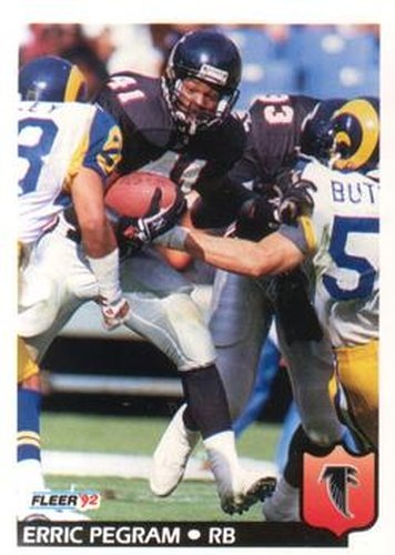 #13 Erric Pegram - Atlanta Falcons - 1992 Fleer Football