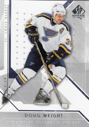 #13 Doug Weight - St. Louis Blues - 2006-07 SP Authentic Hockey