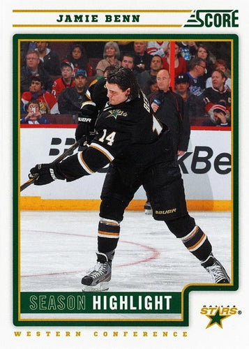 #13 Jamie Benn - Dallas Stars - 2012-13 Score Hockey