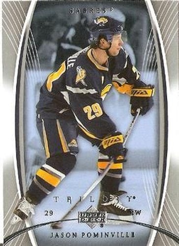 #13 Jason Pominville - Buffalo Sabres - 2007-08 Upper Deck Trilogy Hockey