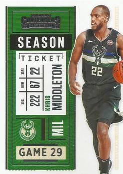 #13 Khris Middleton - Milwaukee Bucks - 2020-21 Panini Contenders Basketball