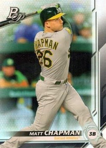 #13 Matt Chapman - Oakland Athletics - 2019 Bowman Platinum Baseball