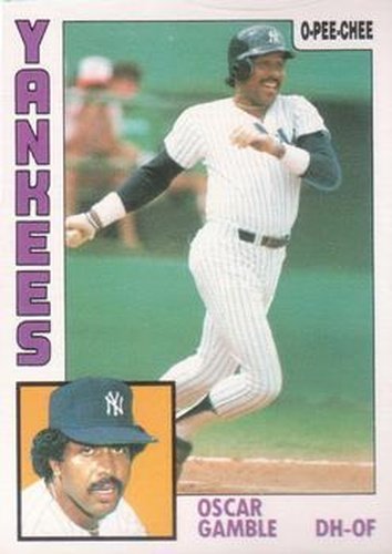 #13 Oscar Gamble - New York Yankees - 1984 O-Pee-Chee Baseball