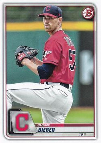 #13 Shane Bieber - Cleveland Indians - 2020 Bowman Baseball