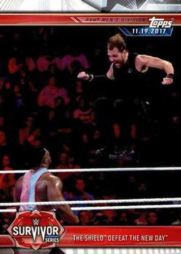 #13 The Shield Defeat The New Day - 2019 Topps WWE Road to Wrestlemania Wrestling
