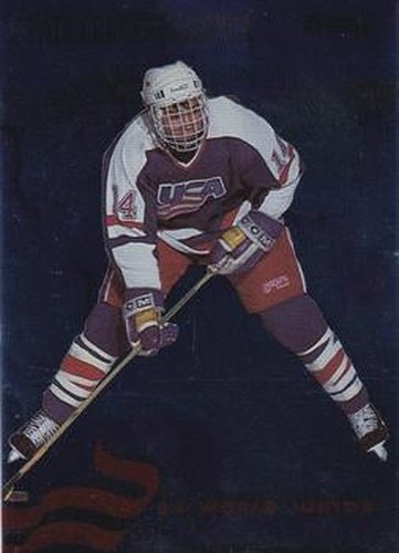#13 Jamie Langenbrunner - USA - 1993-94 Donruss Hockey - 1994 World Junior Championship USA
