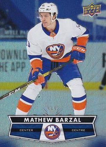 #13 Mathew Barzal - New York Islanders - 2021-22 Upper Deck Tim Hortons Hockey