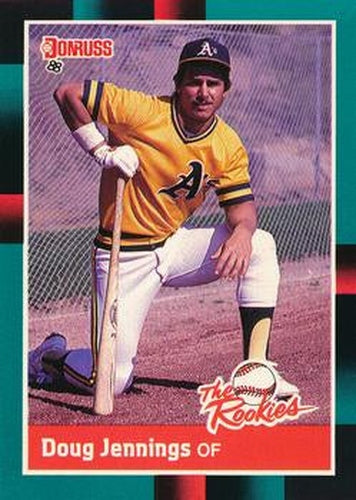 #13 Doug Jennings - Oakland Athletics - 1988 Donruss The Rookies Baseball