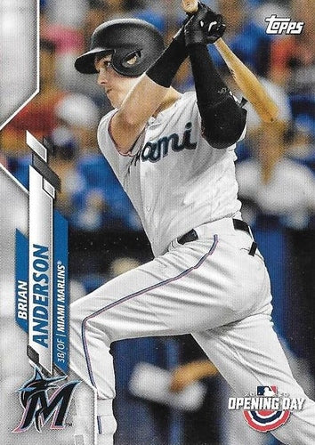 #13 Brian Anderson - Miami Marlins - 2020 Topps Opening Day Baseball