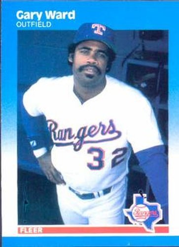 #140 Gary Ward - Texas Rangers - 1987 Fleer Baseball