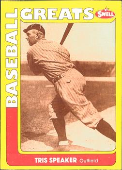 #140 Tris Speaker - Boston Red Sox - 1991 Swell Baseball Greats
