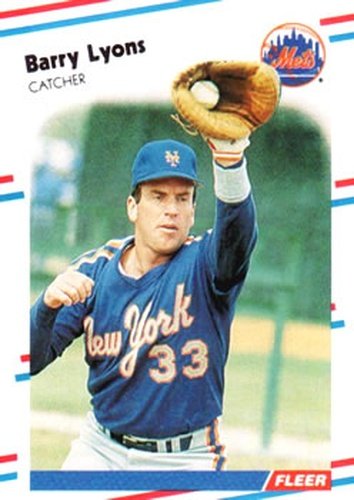 #140 Barry Lyons - New York Mets - 1988 Fleer Baseball