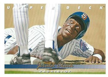 #140 Jerald Clark - San Diego Padres - 1993 Upper Deck Baseball