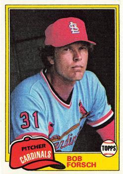 #140 Bob Forsch - St. Louis Cardinals - 1981 Topps Baseball
