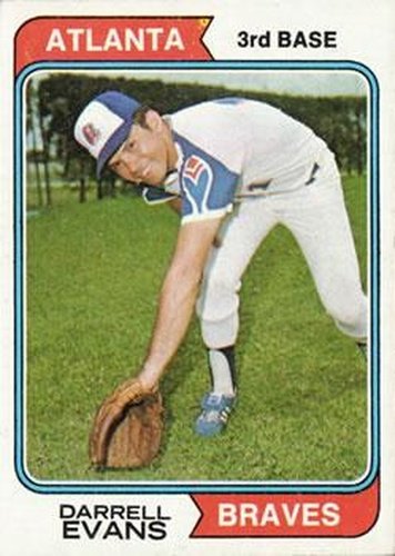 #140 Darrell Evans - Atlanta Braves - 1974 Topps Baseball