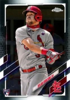 #140 Dylan Carlson - St. Louis Cardinals - 2021 Topps Chrome Baseball