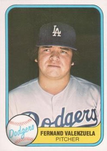 #140 Fernand Valenzuela - Los Angeles Dodgers - 1981 Fleer Baseball