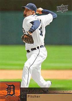 #140 Joel Zumaya - Detroit Tigers - 2009 Upper Deck Baseball
