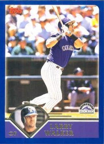 #140 Larry Walker - Colorado Rockies - 2003 Topps Baseball