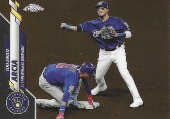 #140 Orlando Arcia - Milwaukee Brewers - 2020 Topps Chrome Baseball